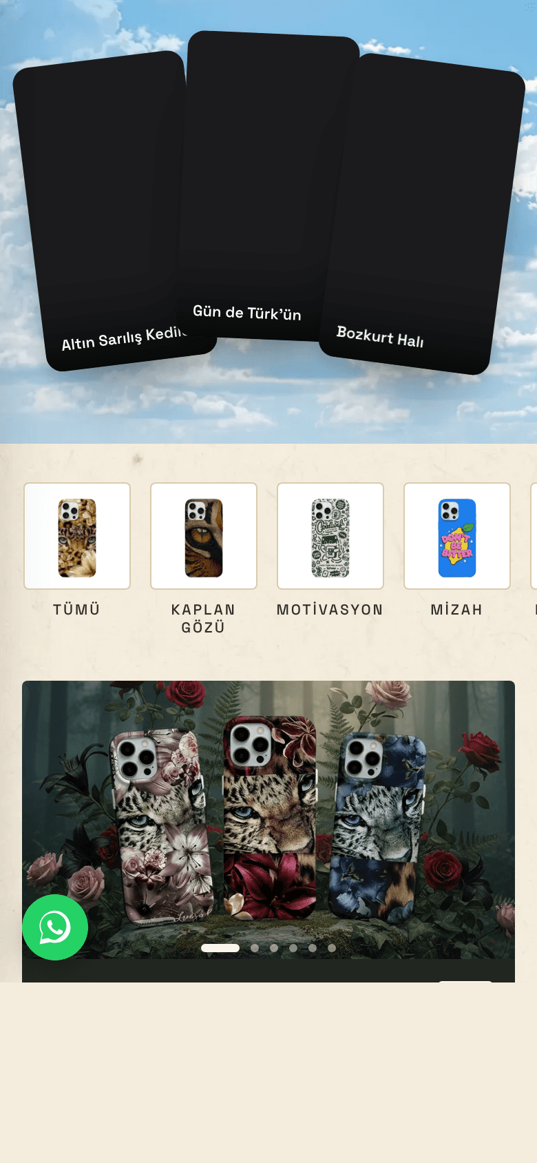 GrafitCase mobil görünümü